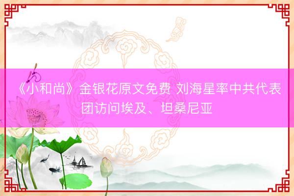 《小和尚》金银花原文免费 刘海星率中共代表团访问埃及、坦桑尼