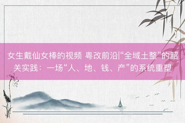 女生戴仙女棒的视频 粤改前沿|“全域土整”的韶关实践：一场“人、地、钱、产”的系统重塑