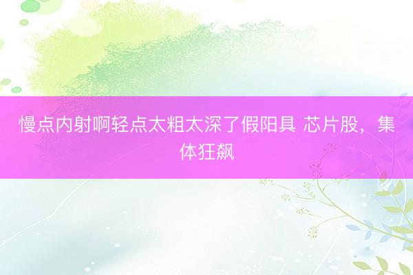 慢点内射啊轻点太粗太深了假阳具 芯片股，集体狂飙